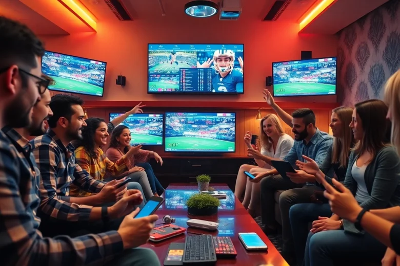Experience the dynamic atmosphere of online sportsbooks Oklahoma in an engaging sports betting scene.