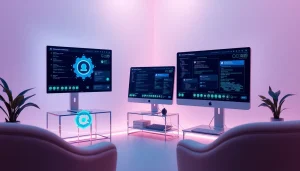 Engaging AI interface for sex AI interactions with innovative technology elements.