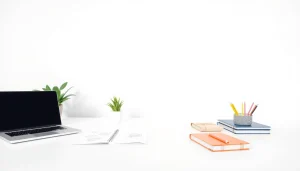 Using a white full screen for improved Zoom lighting in a professional workspace