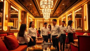 Elegant and inviting 인계동셔츠룸 interior showcasing stylish female managers and sophisticated ambiance