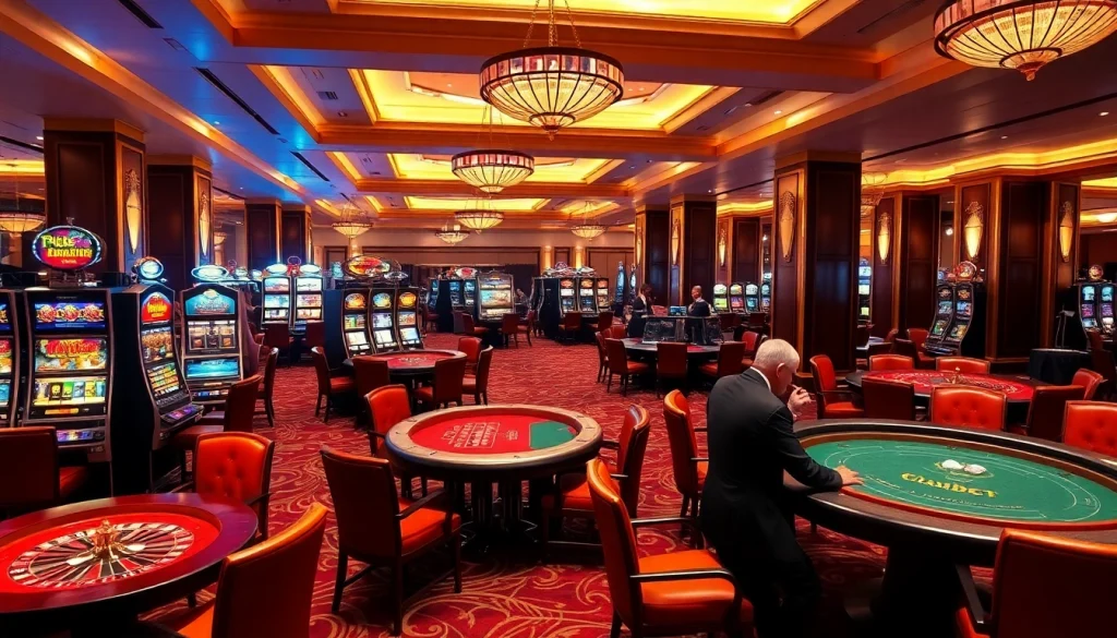 Experience the excitement of thabet with professional gambling in a luxurious casino setting.