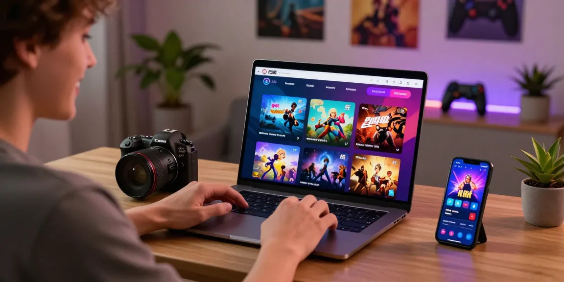 Pengguna menikmati permainan di cipung138 dengan laptop dan suasana nyaman di rumah.